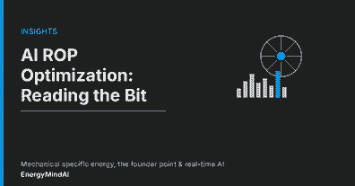 AI ROP optimization featured image showing mechanical specific energy and real-time drilling parameter analysis for upstream engineers