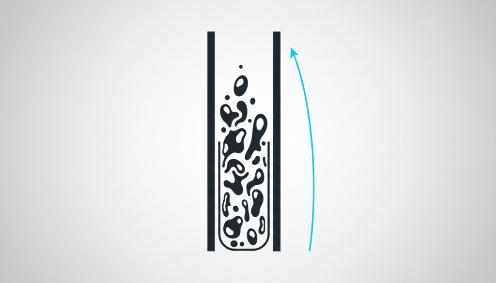 Beggs and Brill multiphase flow pressure drop calculation in a vertical oil well tubing string